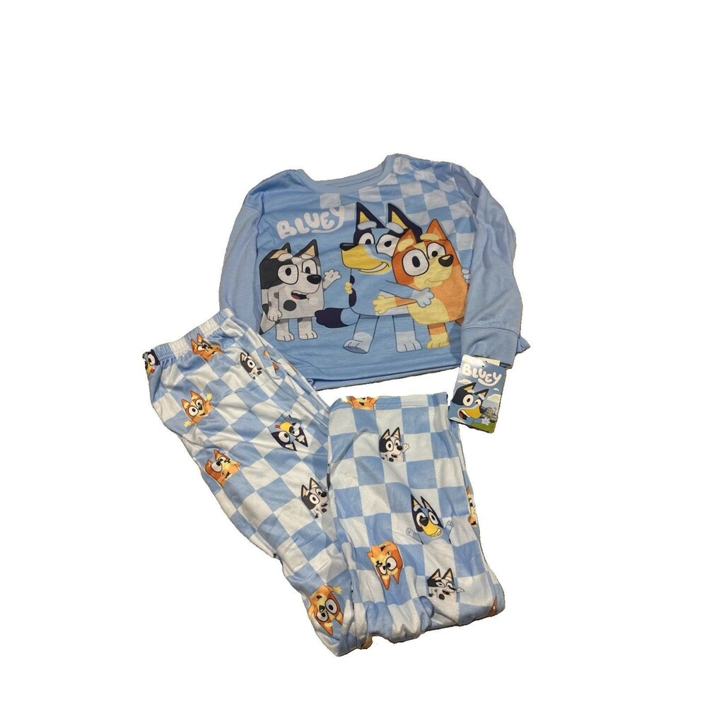 Bluey Girls Pajama Sleep Set Long Sleeve Size L 10/12